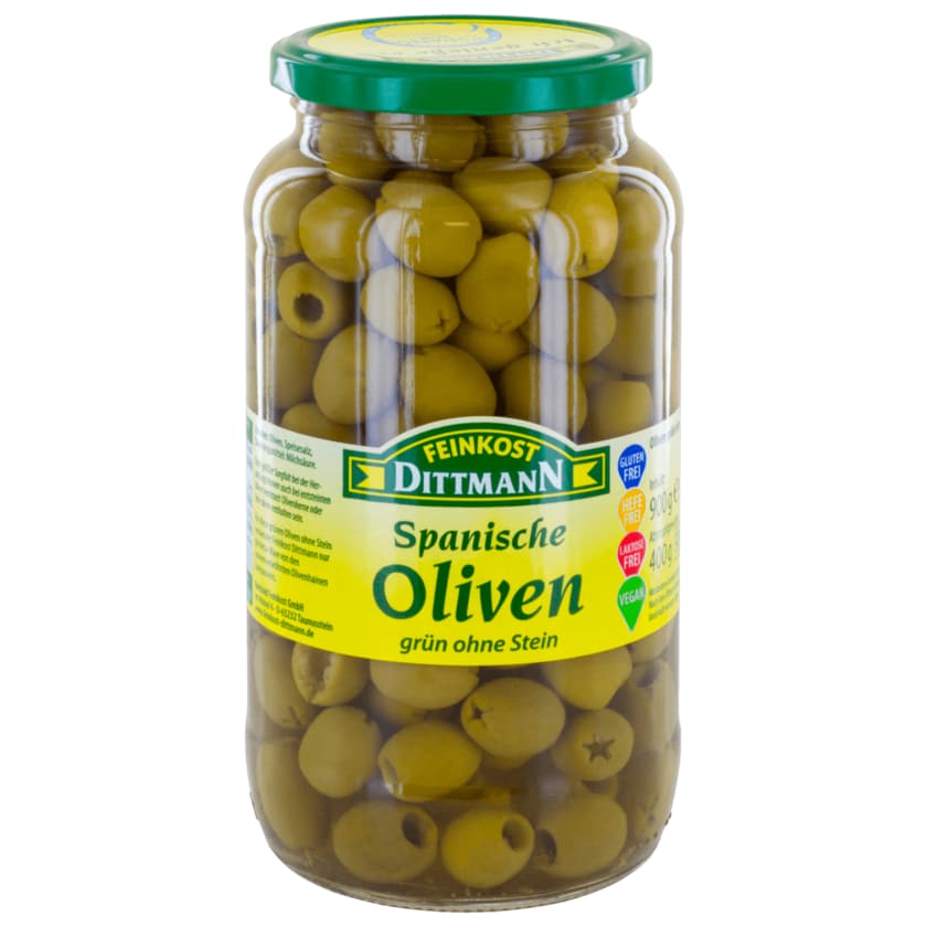 Feinkost Dittmann Spanische Oliven grün ohne Stein 400g